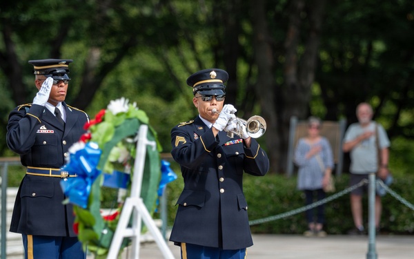 The Old Guard Association wreath-laying at the Tomb of the Unknown Soldier