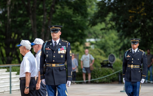 The Old Guard Association wreath-laying at the Tomb of the Unknown Soldier