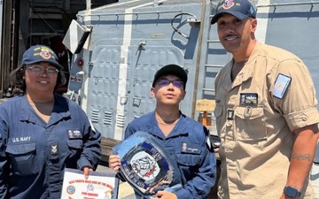 USS Chafee Recognizes ITSN Sanchez as Wardog of the Week