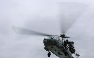 John Finn Conducts Flight Quarters