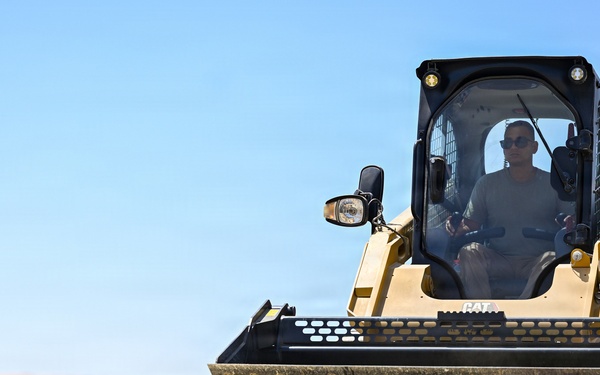 Civil engineers move dirt for the mission