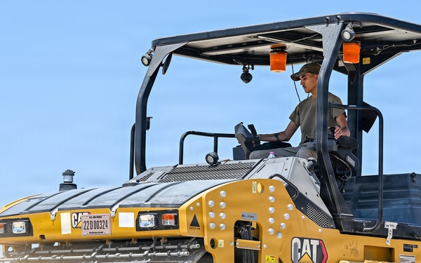 Civil engineers move dirt for the mission