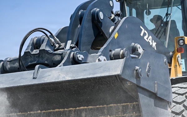 Civil engineers move dirt for the mission