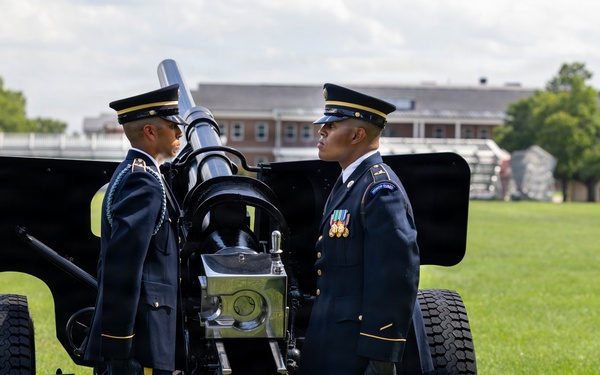 Presidential Salute Battery Supports SGO Retirement Ceremony – Aug. 24, 2026