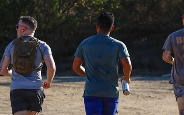 I Marine Expeditionary Force Information Group Marines conduct ‘Paced by Purpose’ walk and run