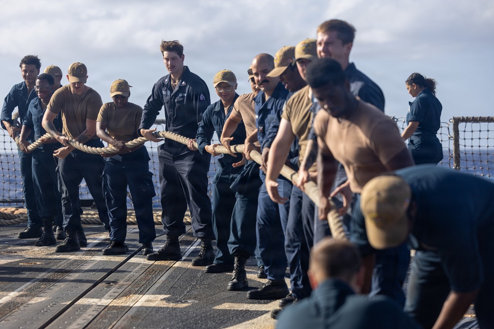 USS Wayne E. Meyer (DDG 108) Conducts Sea and Anchor