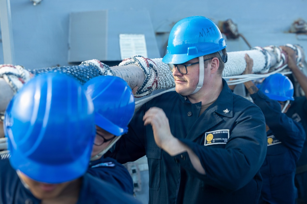 USS Wayne E. Meyer (DDG 108) Conducts Sea and Anchor