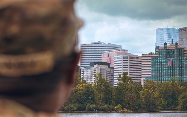 JTF DC National Guardsmen Patrol the Georgetown Waterfront Park