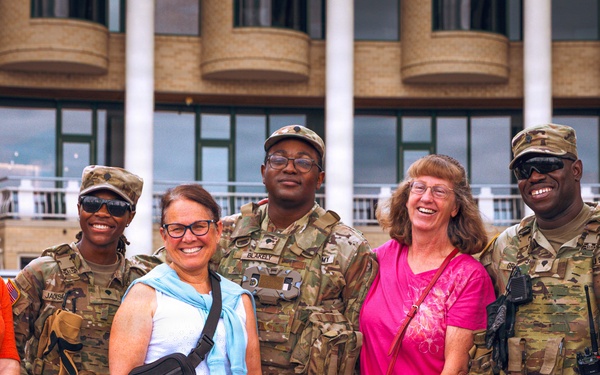 JTF DC National Guardsmen Patrol At Georgetown Waterfront Park