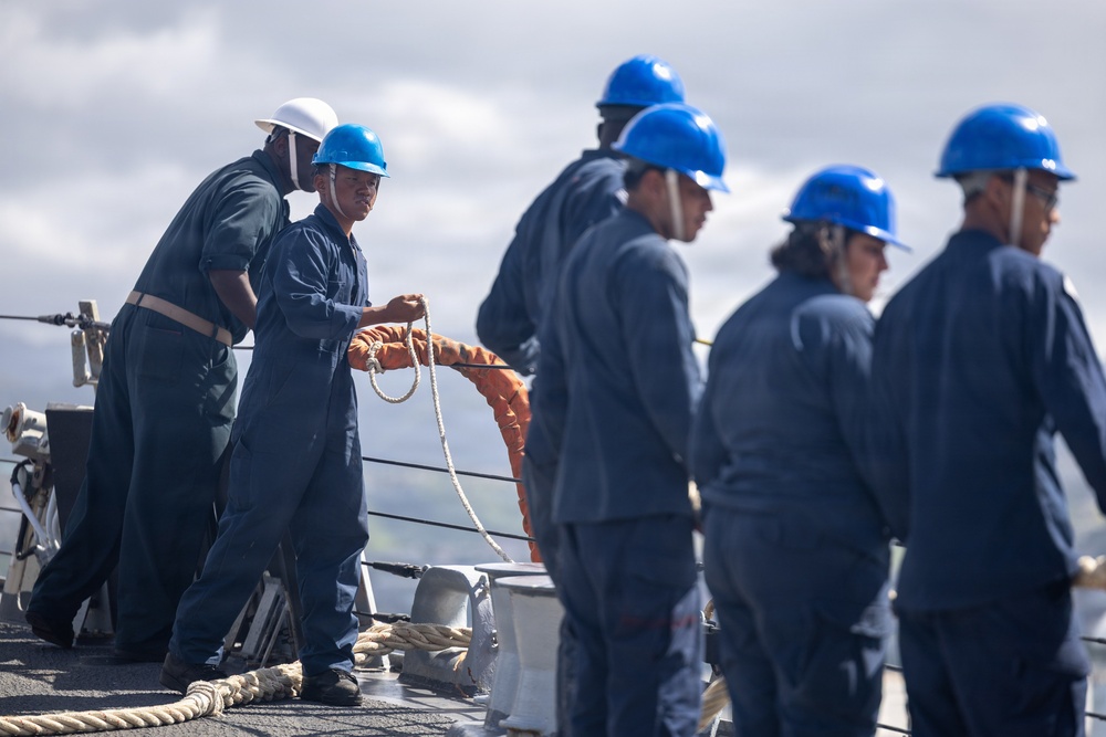 USS Wayne E. Meyer (DDG 108) Conducts Sea and Anchor