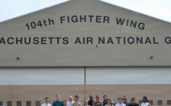 104th Fighter Wing hosts tour for Collins Aerospace and Westfield Scout Troop 821