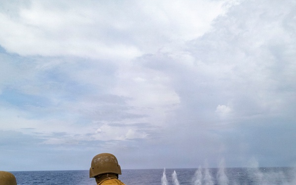USS Benfold Conducts Crew-Served Weapons Qualifications