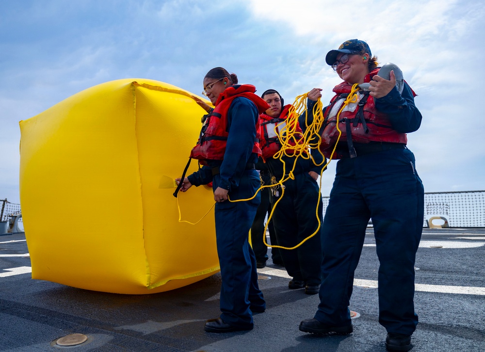 USS Benfold Conducts Crew-Served Weapons Qualifications