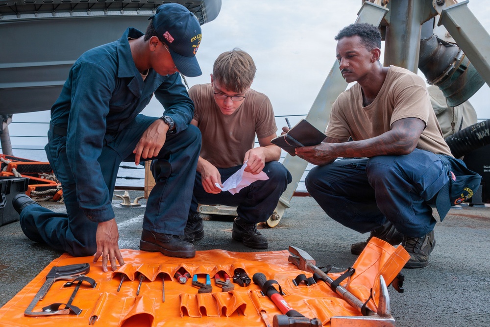 Maintenance aboard USS Gonzalez