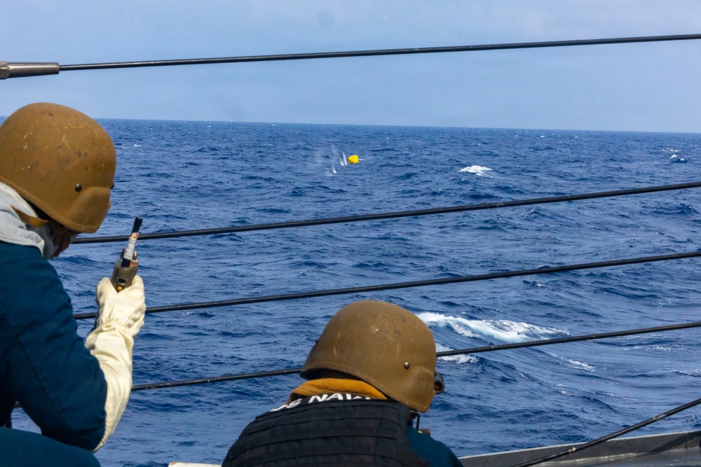 USS Benfold Conducts Crew-Served Weapons Qualifications