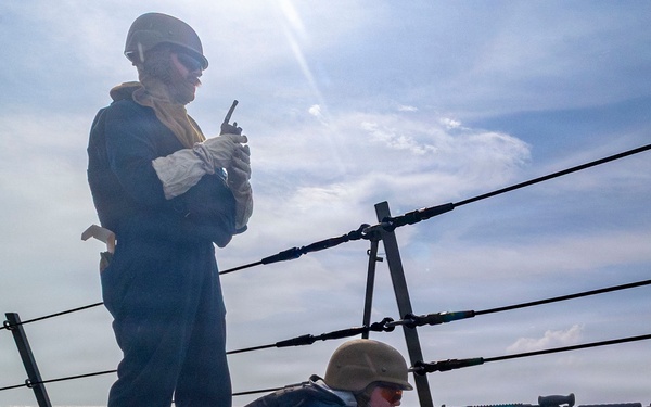 USS Benfold Conducts Crew-Served Weapons Qualifications