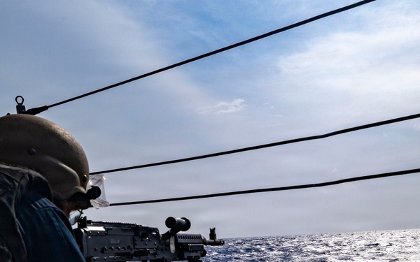 USS Benfold Conducts Crew-Served Weapons Qualifications