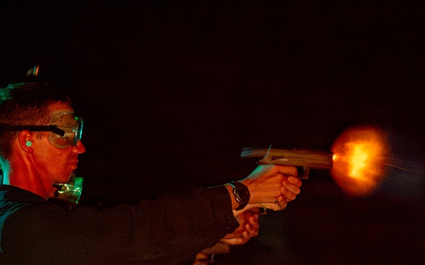 DDG 65 Qualifies Sailors in Low Light Small Arms Live Fire
