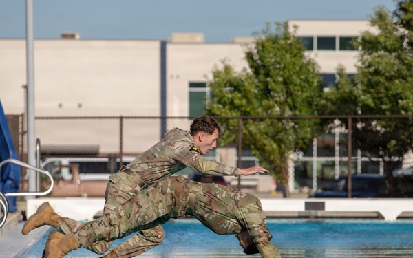 South Dakota Army National Guard's State Best Warrior Competition: Water Survival
