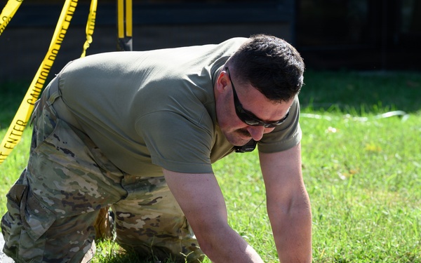 108th Wing civil engineers build new sidewalk