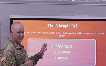 Montana National Guard Delivered 3Rs Explosives Safety Training to Townsend First Graders