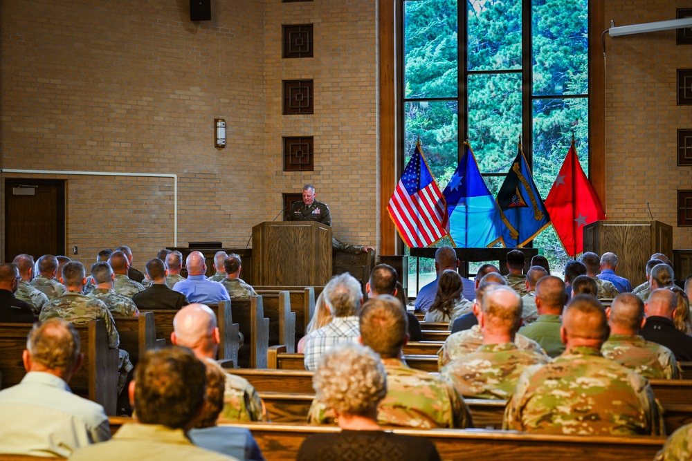 Camp Ripley Training Center Hosts Promotion Ceremony for Garrison Commander, Col. Steven Hall