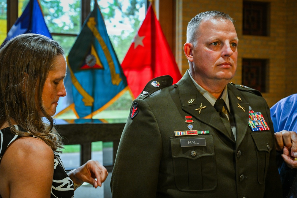 Camp Ripley Training Center Hosts Promotion Ceremony for Garrison Commander, Col. Steven Hall
