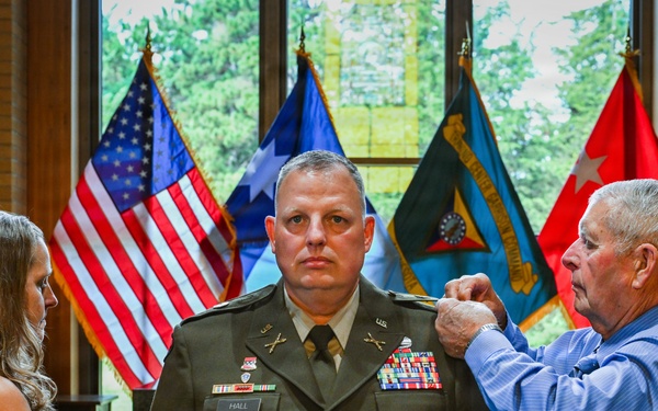 Camp Ripley Training Center Hosts Promotion Ceremony for Garrison Commander, Col. Steven Hall