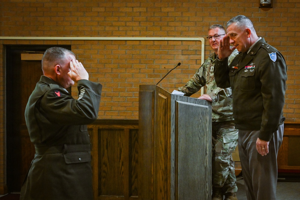 Camp Ripley Training Center Hosts Promotion Ceremony for Garrison Commander, Col. Steven Hall