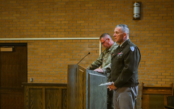 Camp Ripley Training Center Hosts Promotion Ceremony for Garrison Commander, Col. Steven Hall