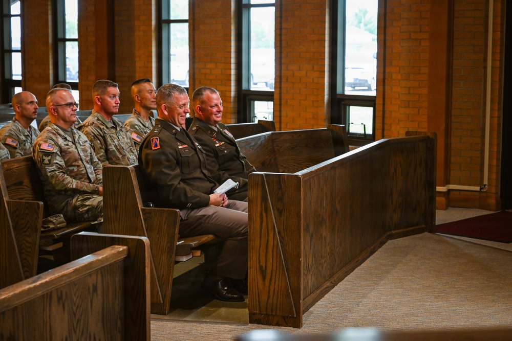 Camp Ripley Training Center Hosts Promotion Ceremony for Garrison Commander, Col. Steven Hall