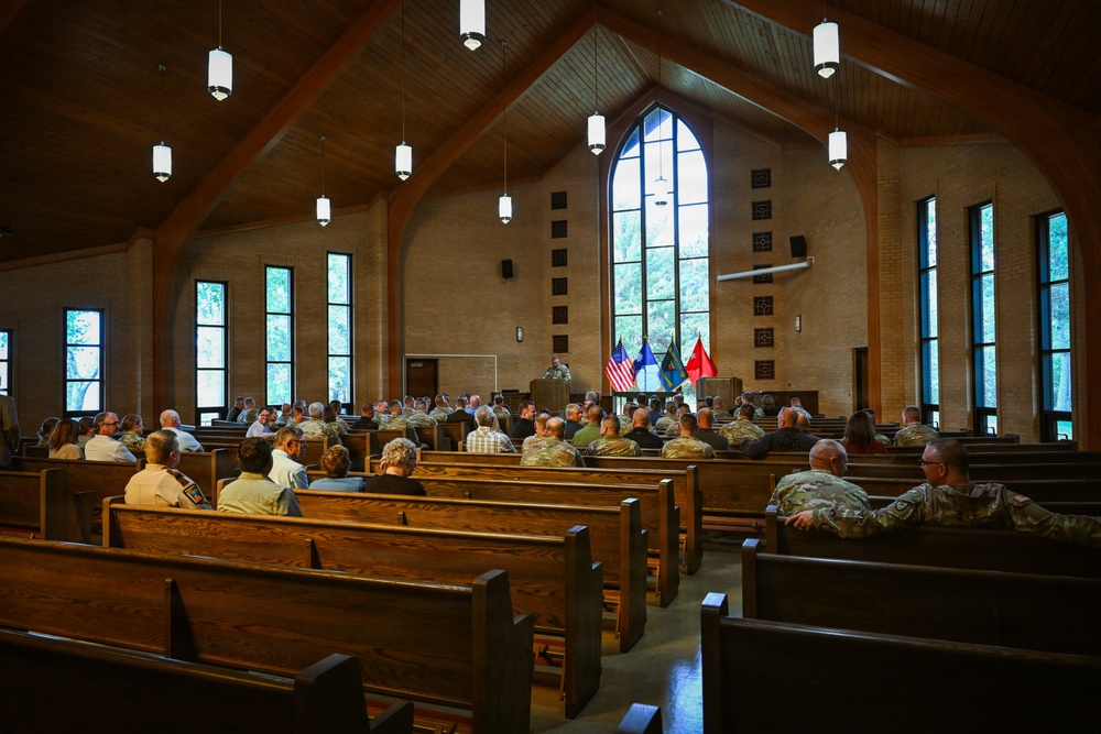 Camp Ripley Training Center Hosts Promotion Ceremony for Garrison Commander, Col. Steven Hall