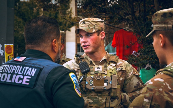 JTF DC National Guardsmen Patrol Columbia Heights
