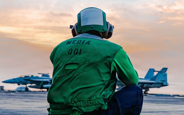 George Washington Conducts Flight Operations