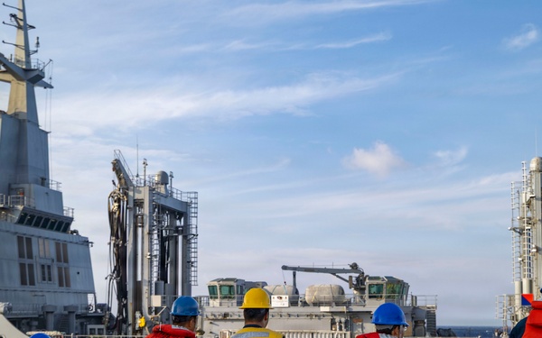 USS Benfold Completes a Replenishment-at-Sea with HMAS Supply