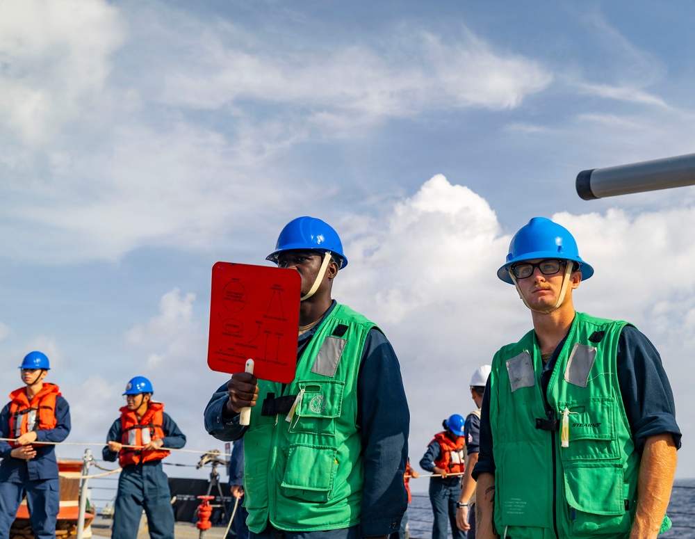 USS Benfold Completes a Replenishment-at-Sea with HMAS Supply