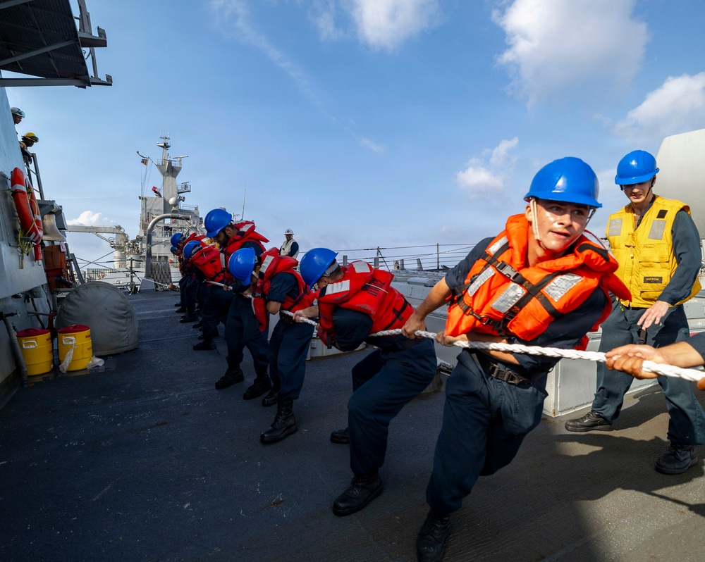 USS Benfold Completes a Replenishment-at-Sea with HMAS Supply