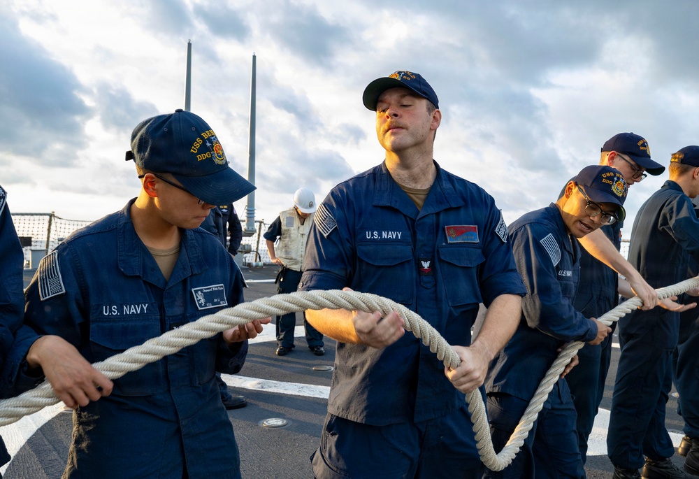 USS Benfold Makes a Port Call in Busan
