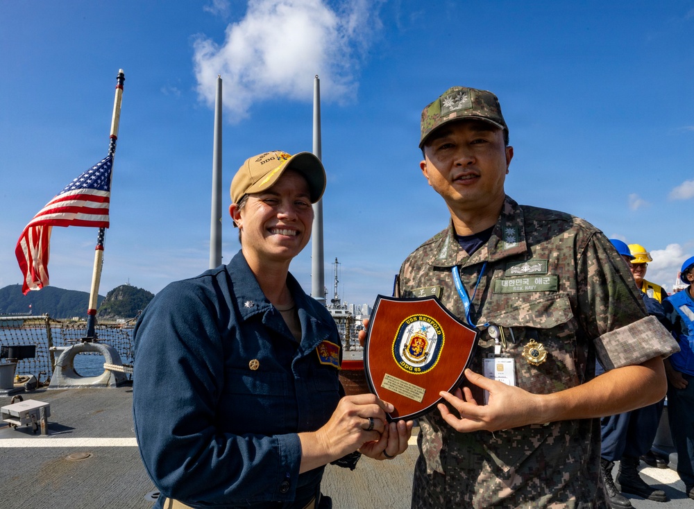 USS Benfold Makes a Port Call in Busan