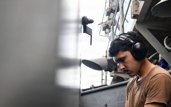 U.S. Sailors Conduct Routine Operations Aboard Boxer