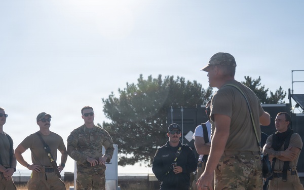 Gowen Field Fire Department trains with live fire simulator