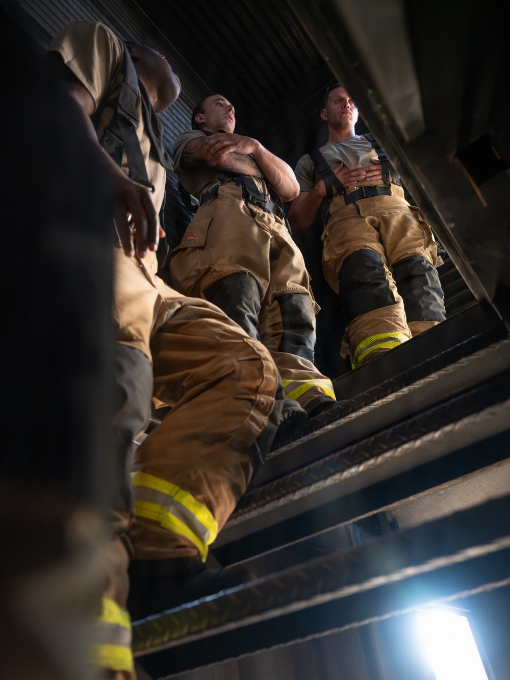 Gowen Field Fire Department trains with live fire simulator