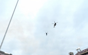 MH-139A Grey Wolf conducts first college football flyover