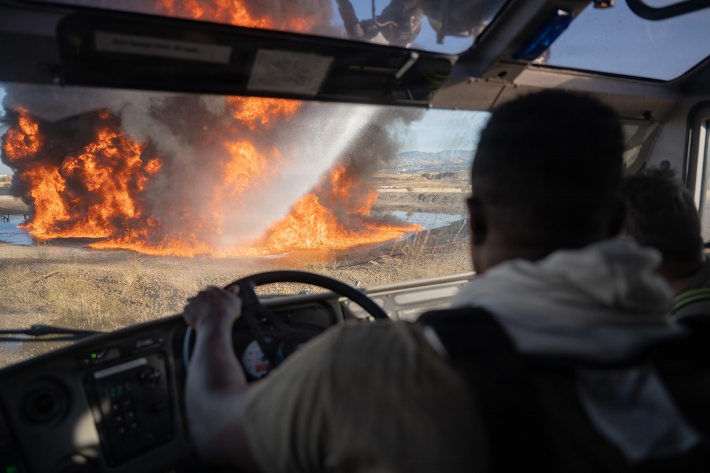 Gowen Field firefighters sharpen aircraft emergency response skills