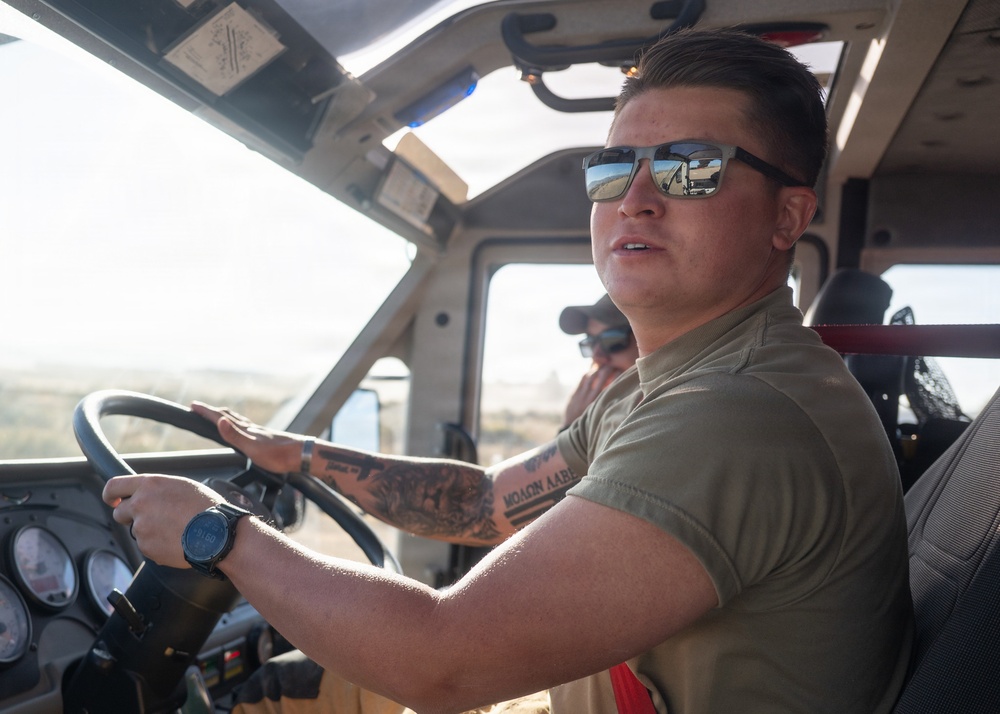 Gowen Field firefighters sharpen aircraft emergency response skills