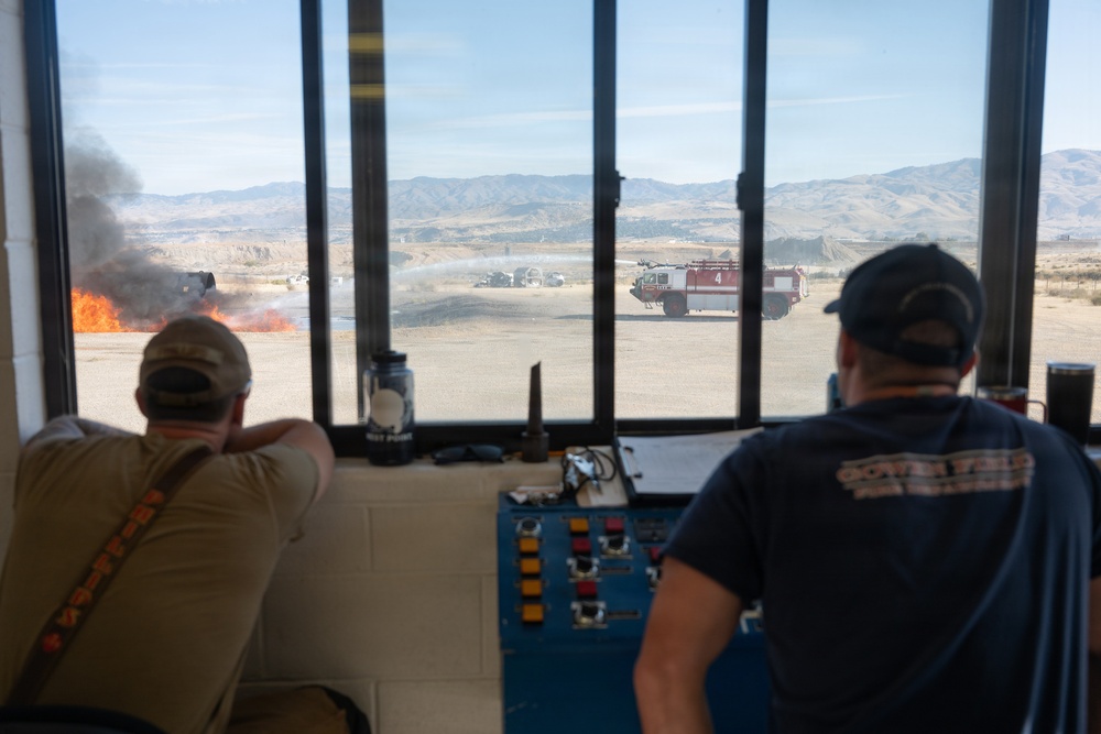 Gowen Field firefighters sharpen aircraft emergency response skills