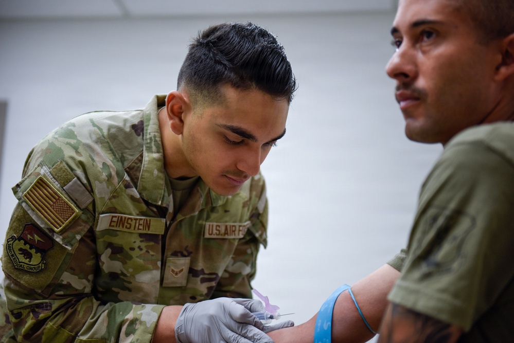 163d Medical Group conducts routine blood draws
