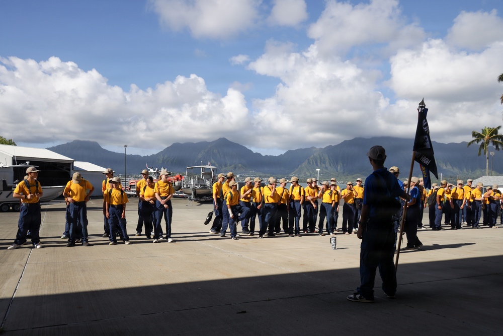 A Unique Look: Kalaheo High School Naval JROTC Cadets Tour MCBH