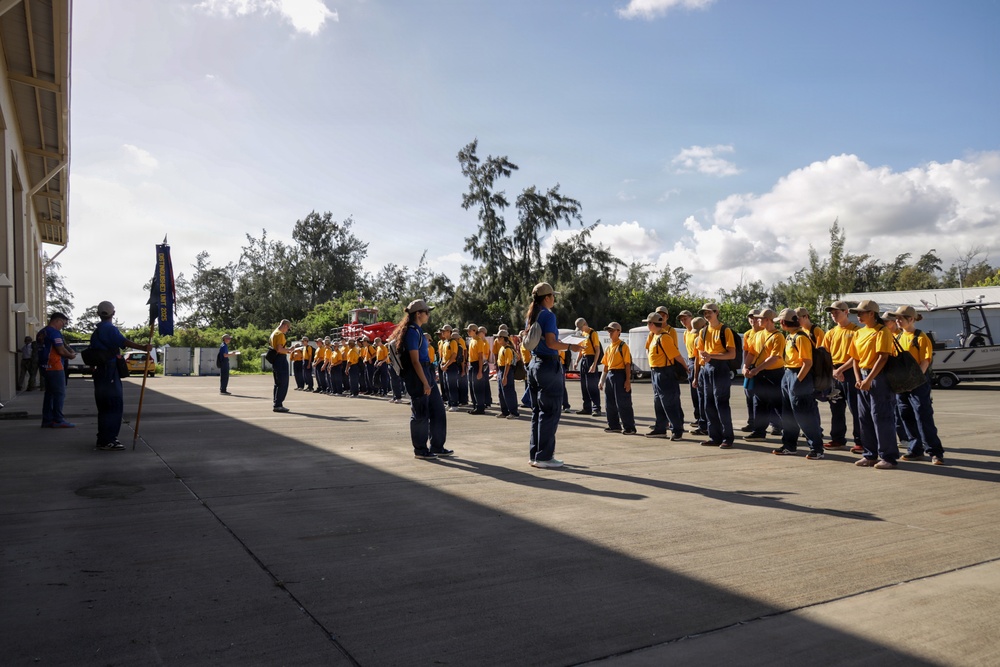 A Unique Look: Kalaheo High School Naval JROTC Cadets Tour MCBH