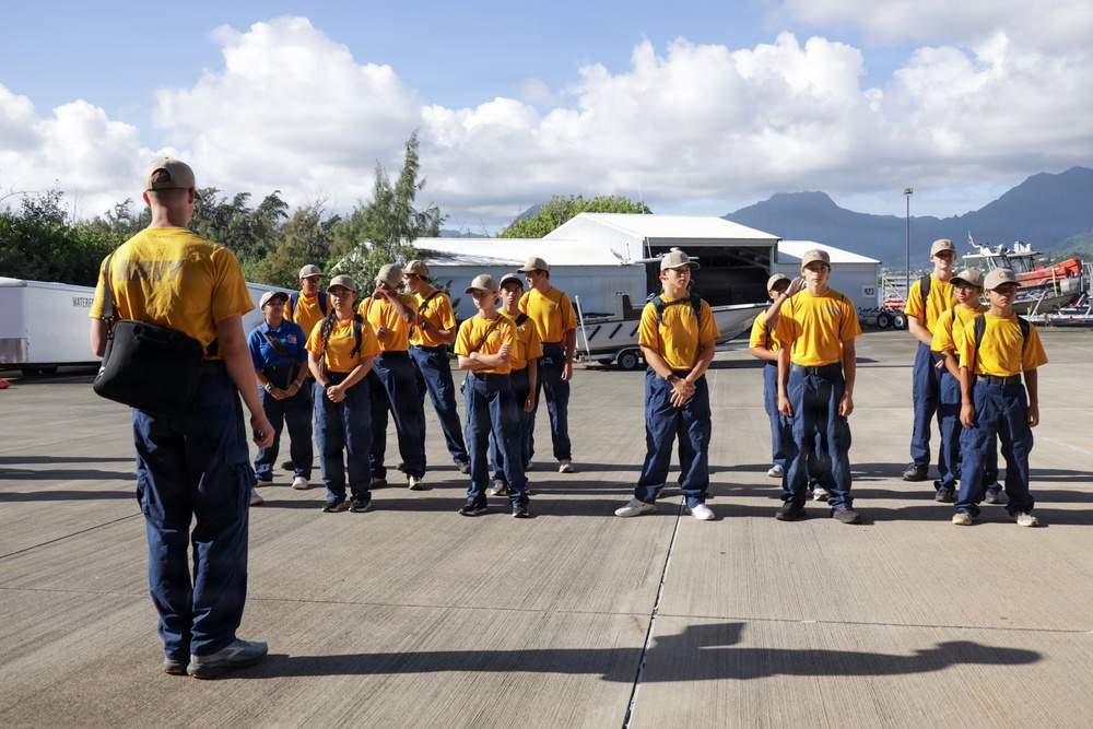 A Unique Look: Kalaheo High School Naval JROTC Cadets Tour MCBH